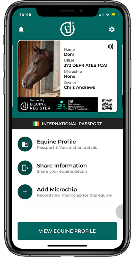 Equine Digital Smartcards
